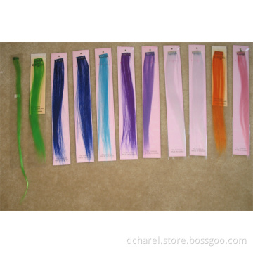 Colored Synthetic Hair Clip on Extension